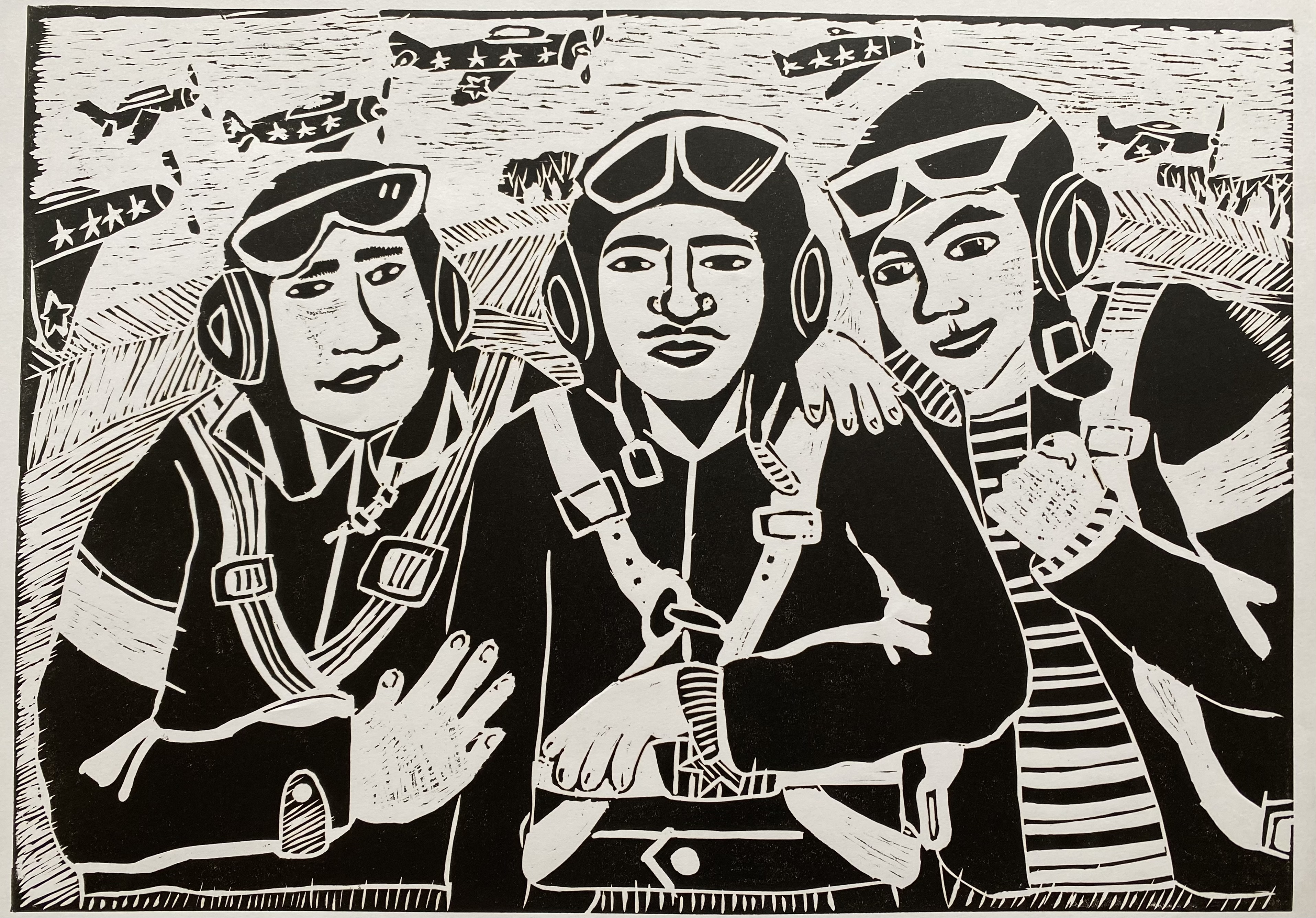 «Боевое братство», Муль Елизавета, номинация «Графика», 9-12 лет, преподаватель Ткалич Елена Анатольевна, БОУ ДО «ДХШ № 3 им. Е.В. Гурова