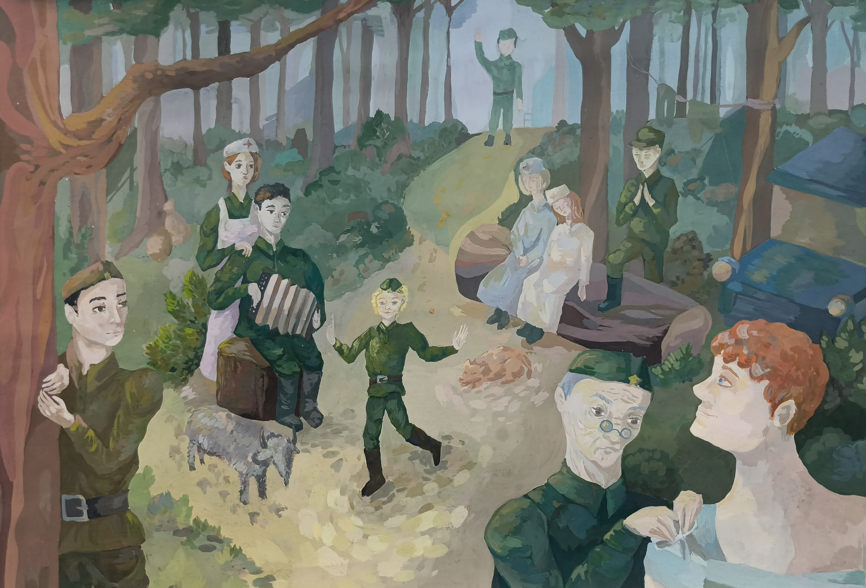 «Сын полка», Гобец Маргарита, номинация «Живопись», 16-18 лет, преподаватель  Меньшикова Оксана Леонидовна,  БОУ ДО «ДШИ № 14» г. Омска