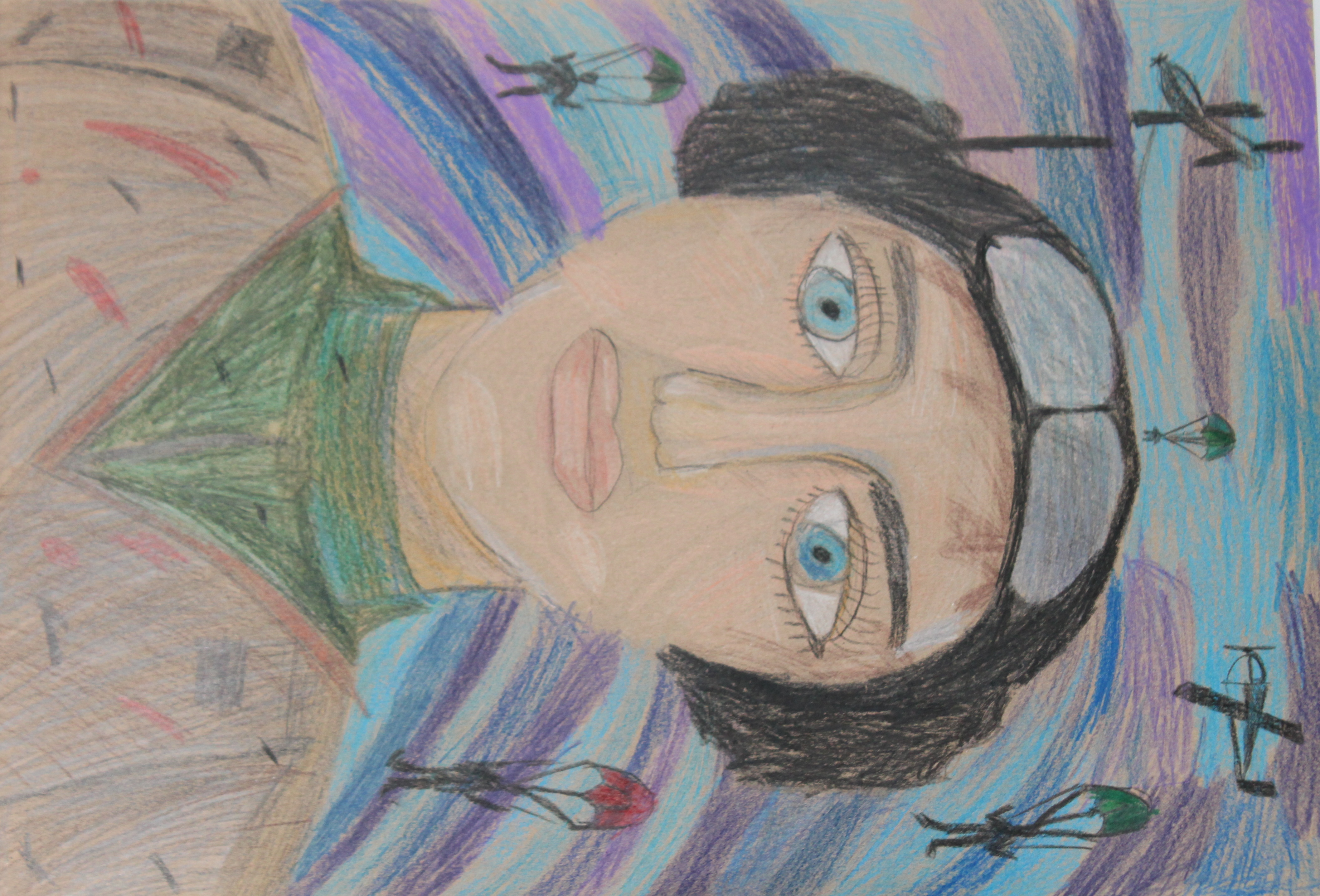 «Лётчик», Касицын Кирилл, номинация «Графика», 5-8 лет, преподаватель  Коротникова Татьяна Анатольевна, МКУ ДО «Одесская ДШИ»