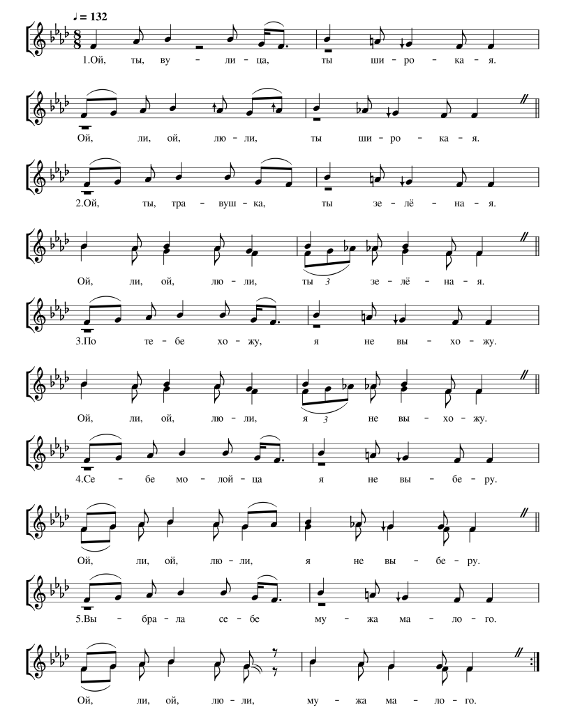 Ой ты, улица, ты широкая